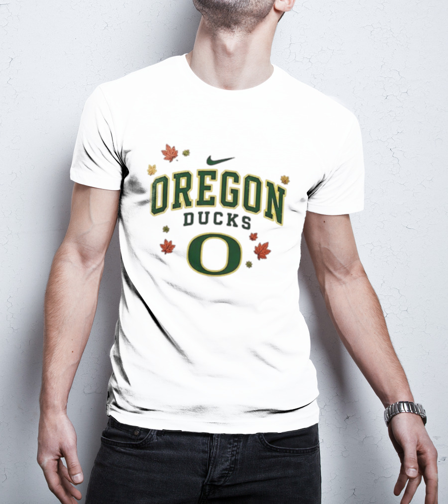 Oregon Ducks Nike Fall Leaves T-Shirt