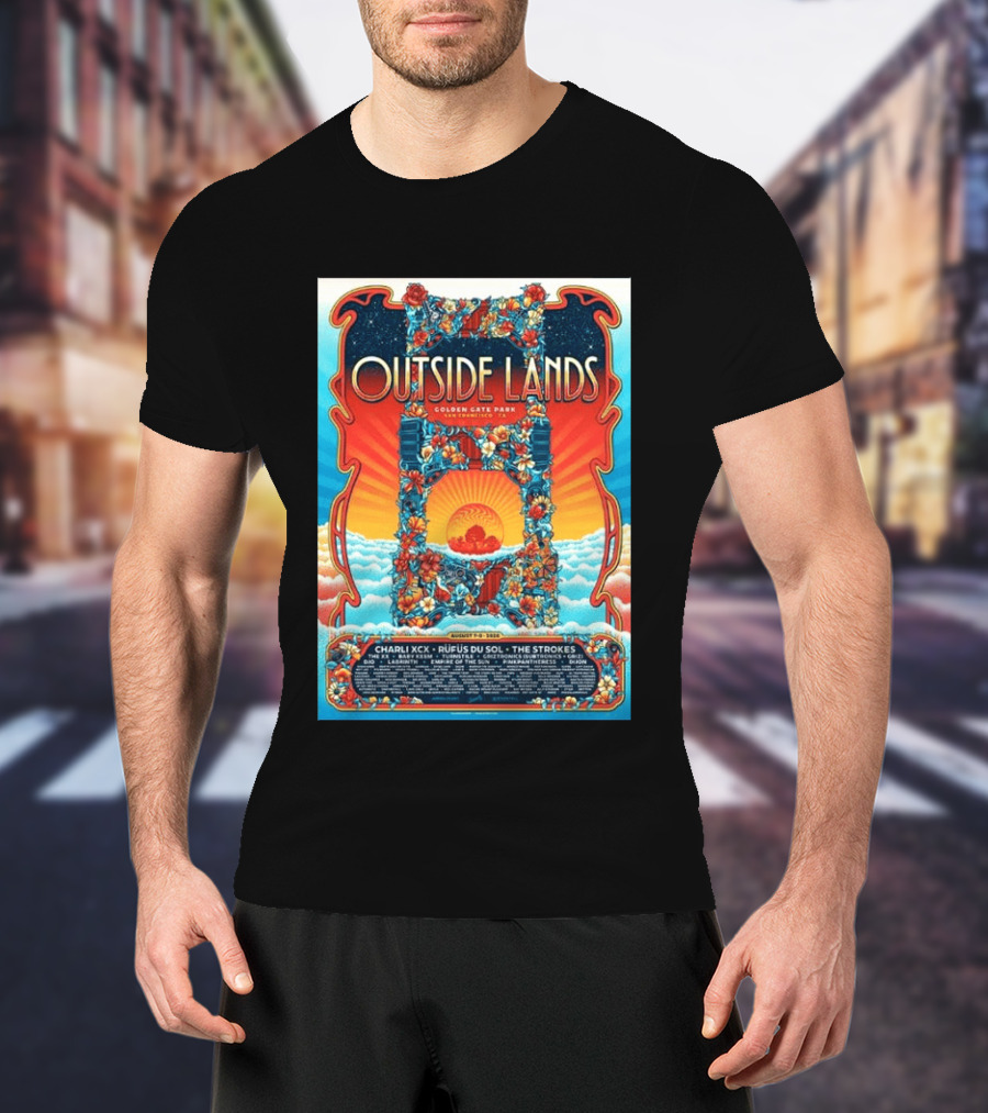 Babymetal LuckyFes'26 Quick Dry 8 Outside Lands Golden Gate Park August 11 To 13 2023 Charli XCX Rufus Du Sol The Strokes T-Shirt