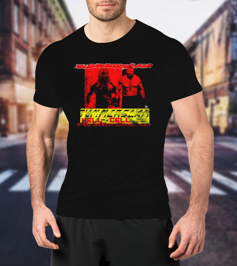 SummerSlam Hell In A Cell Brock Lesnar Oba Femi Cheatin Snakez T-Shirt