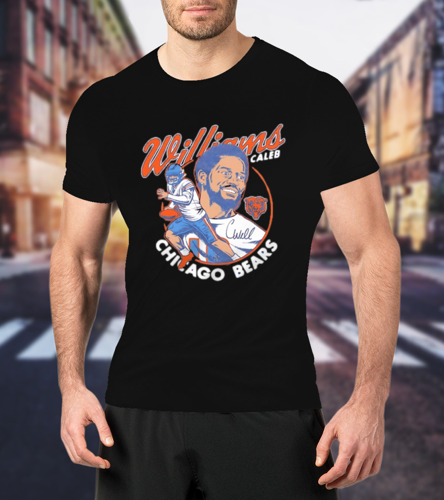 Williams Caleb Chicago Bears Football Player Bears T-Shirt