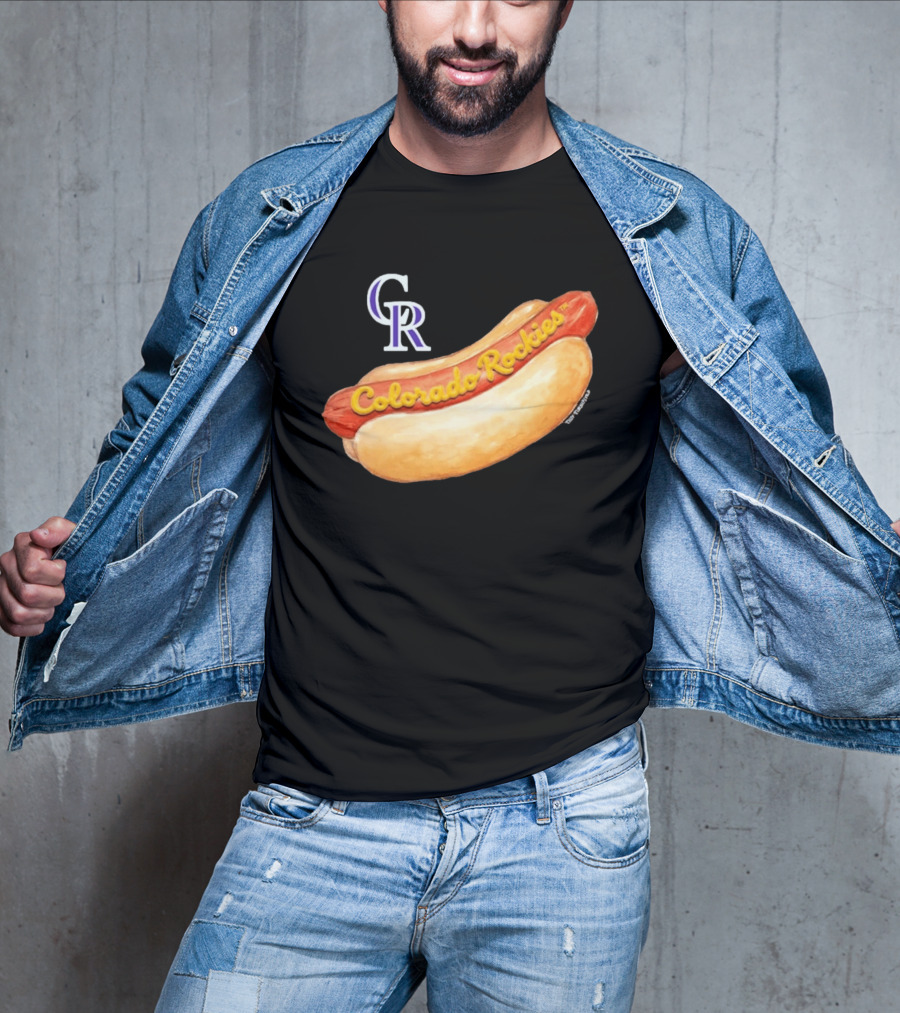 Colorado Rockies Hot Dog Tiny Turnip Women's T-Shirt