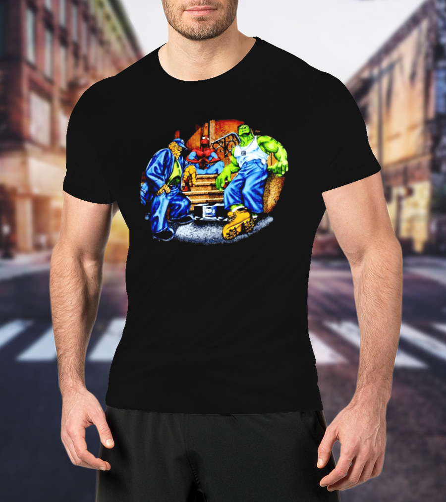 Marvel The Thing Spider Man Hulk Hip Hop T-Shirt