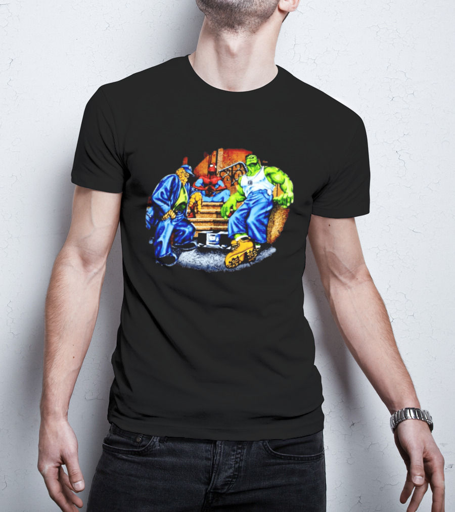 Marvel The Thing Spider Man Hulk Hip Hop T-Shirt