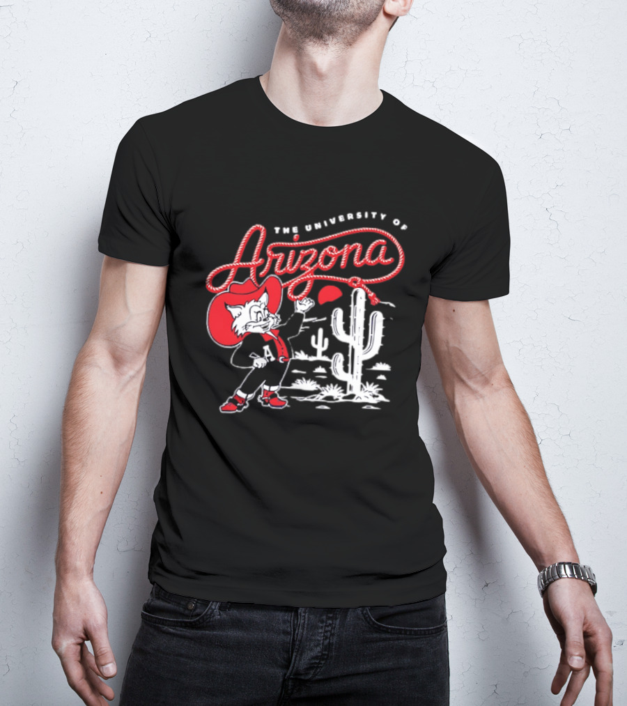 The University Of Arizona Wildcats Cowboy Cactus Scene T-Shirt