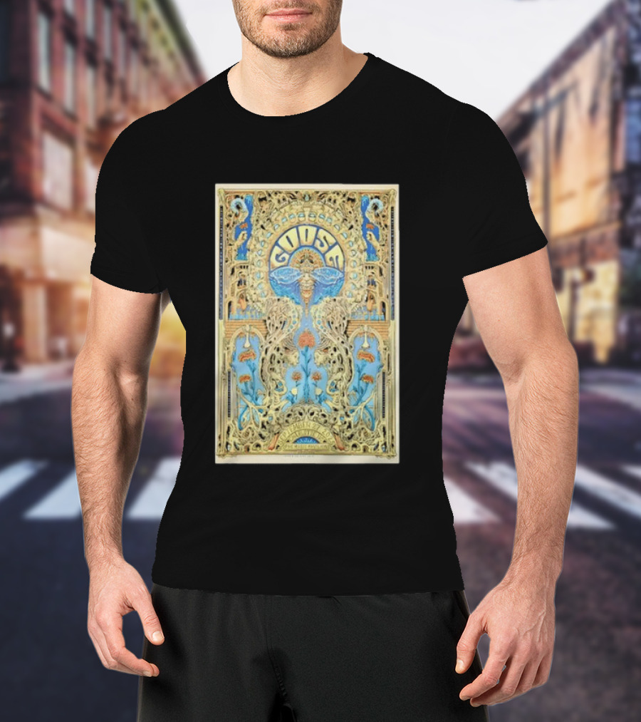 Goose September 27th 2025 PNC Music Pavilion Charlotte NC Tour Art Deco T-Shirt