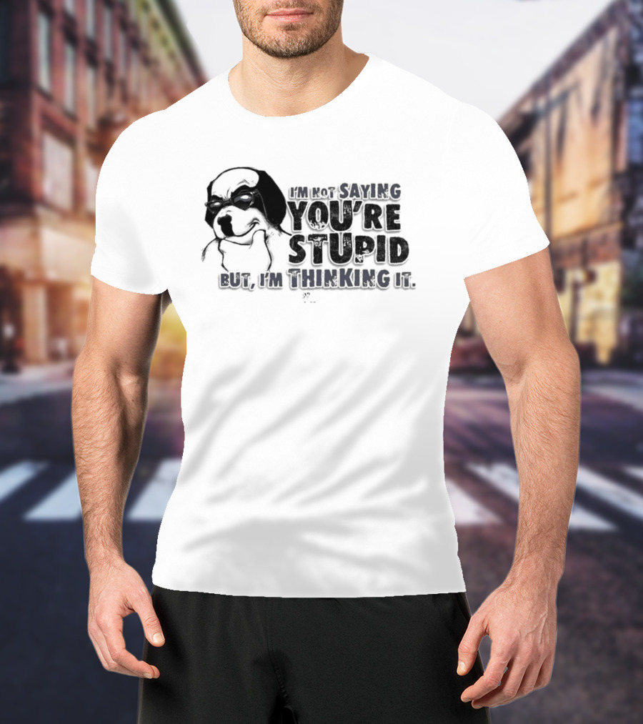 Big Dog I'm Smiling You're Stupid Thinking It Wile E Coyote Oversized T-Shirt