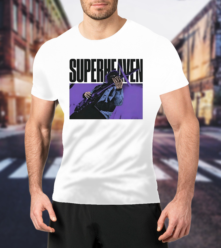 Superheaven Guitarist Performance Alternative Rock Purple Aesthetic T-Shirt