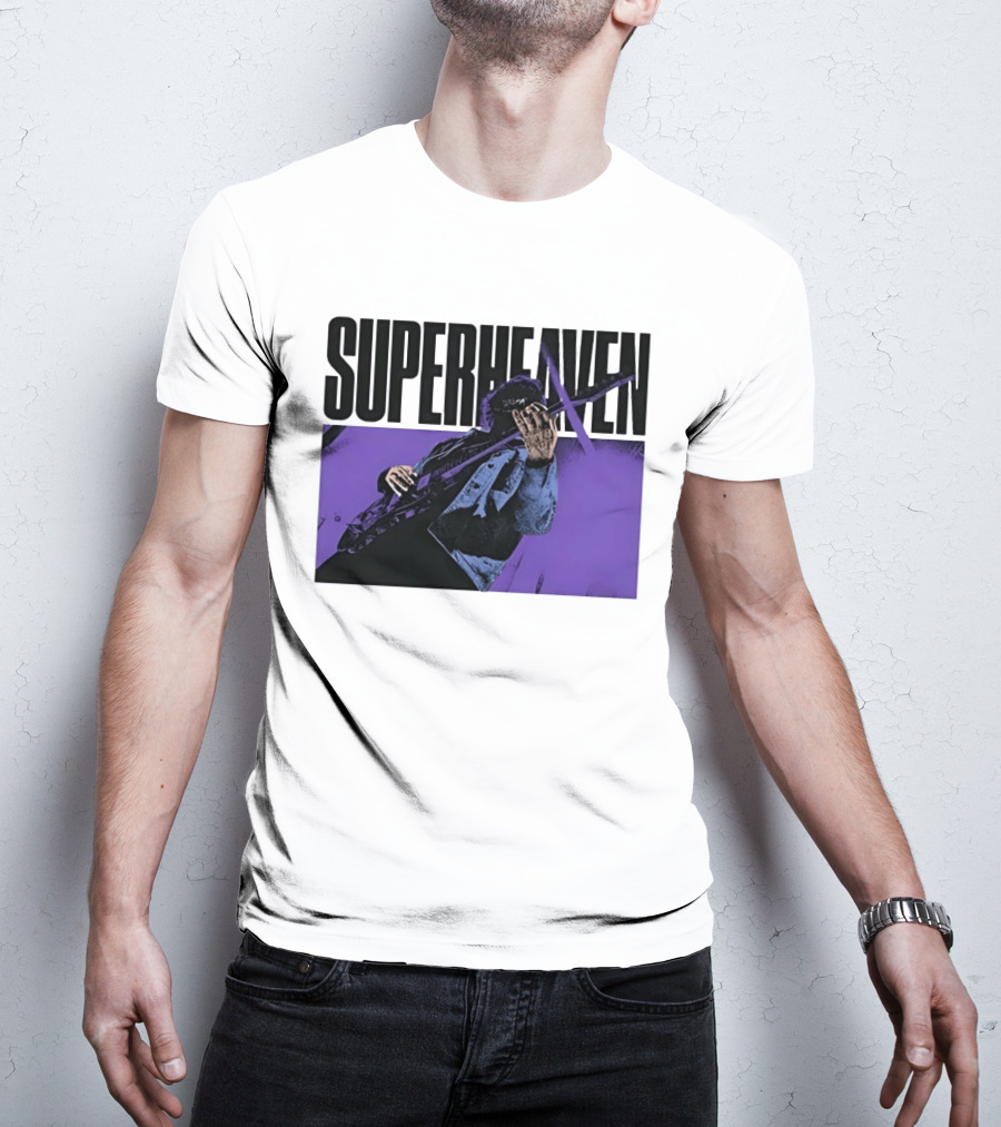 Superheaven Guitarist Performance Alternative Rock Purple Aesthetic T-Shirt
