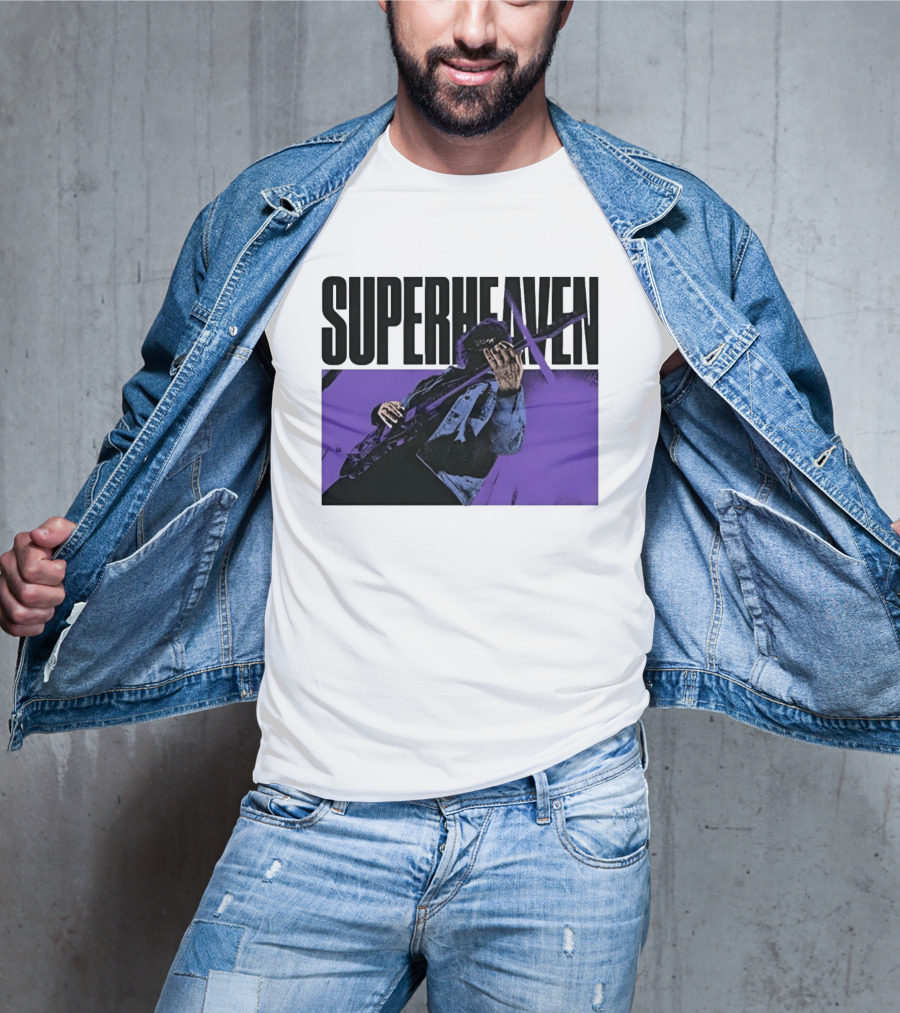 Superheaven Guitarist Performance Alternative Rock Purple Aesthetic T-Shirt