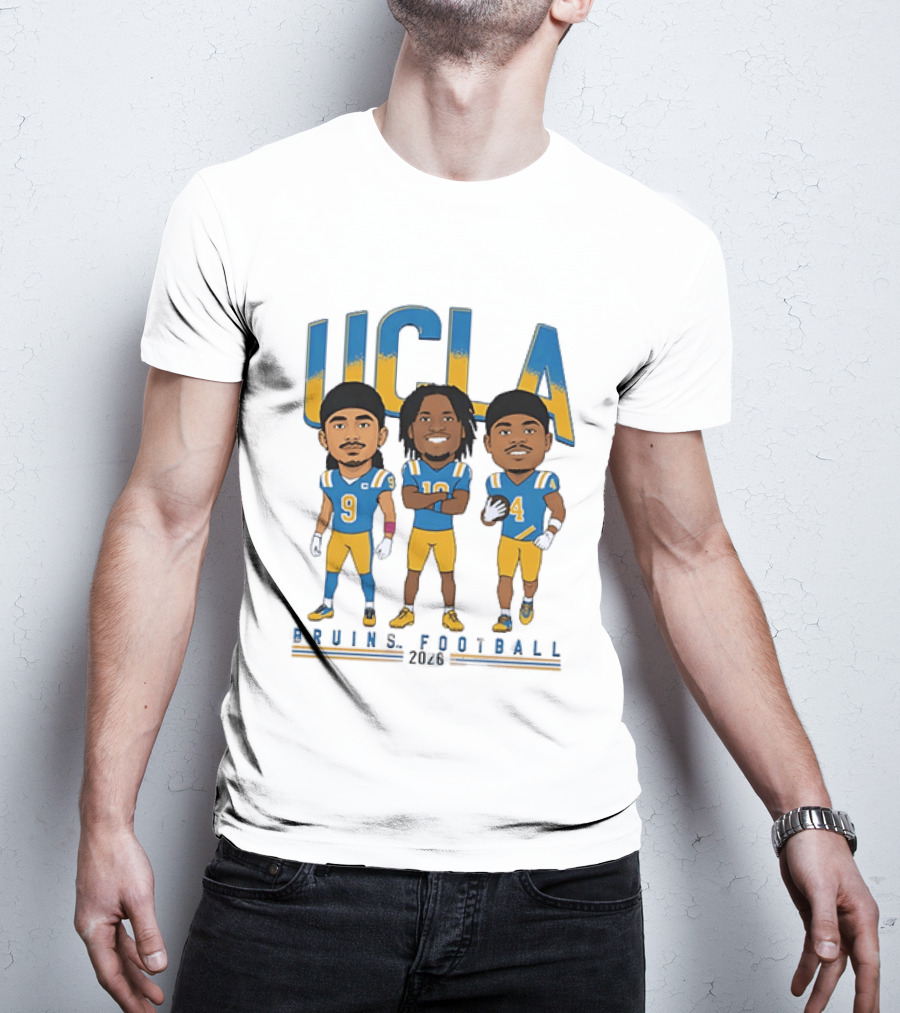 UCLA Bruins Football 2026 Players Cartoon Characters T-Shirt