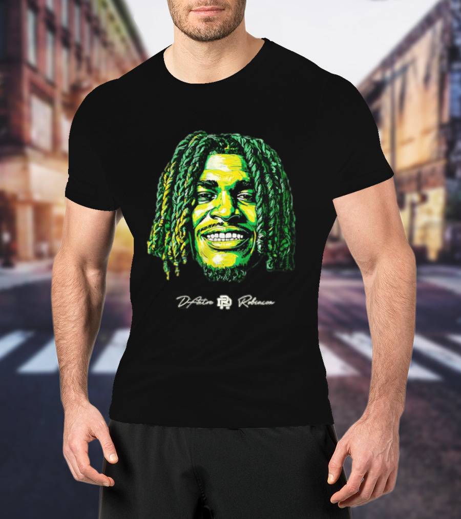 D’Antre Robinson Oregon Ducks NCAA Football Big Head T-Shirt