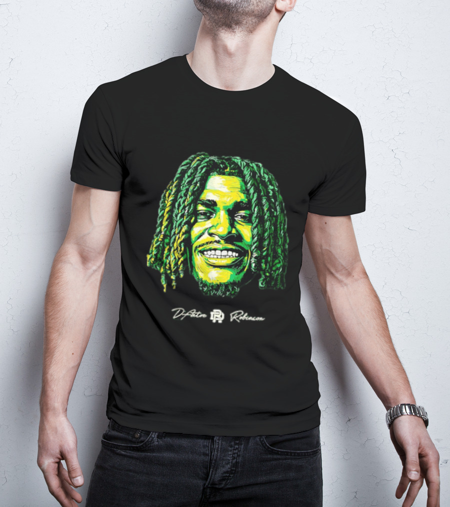 D’Antre Robinson Oregon Ducks NCAA Football Big Head T-Shirt