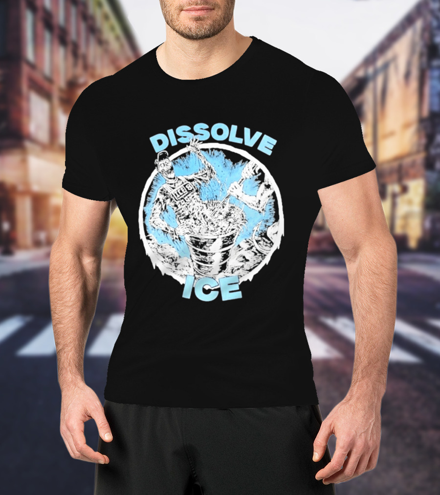 Dissolve Ice Undead Horror Bucket Stirring 2026 T-Shirt