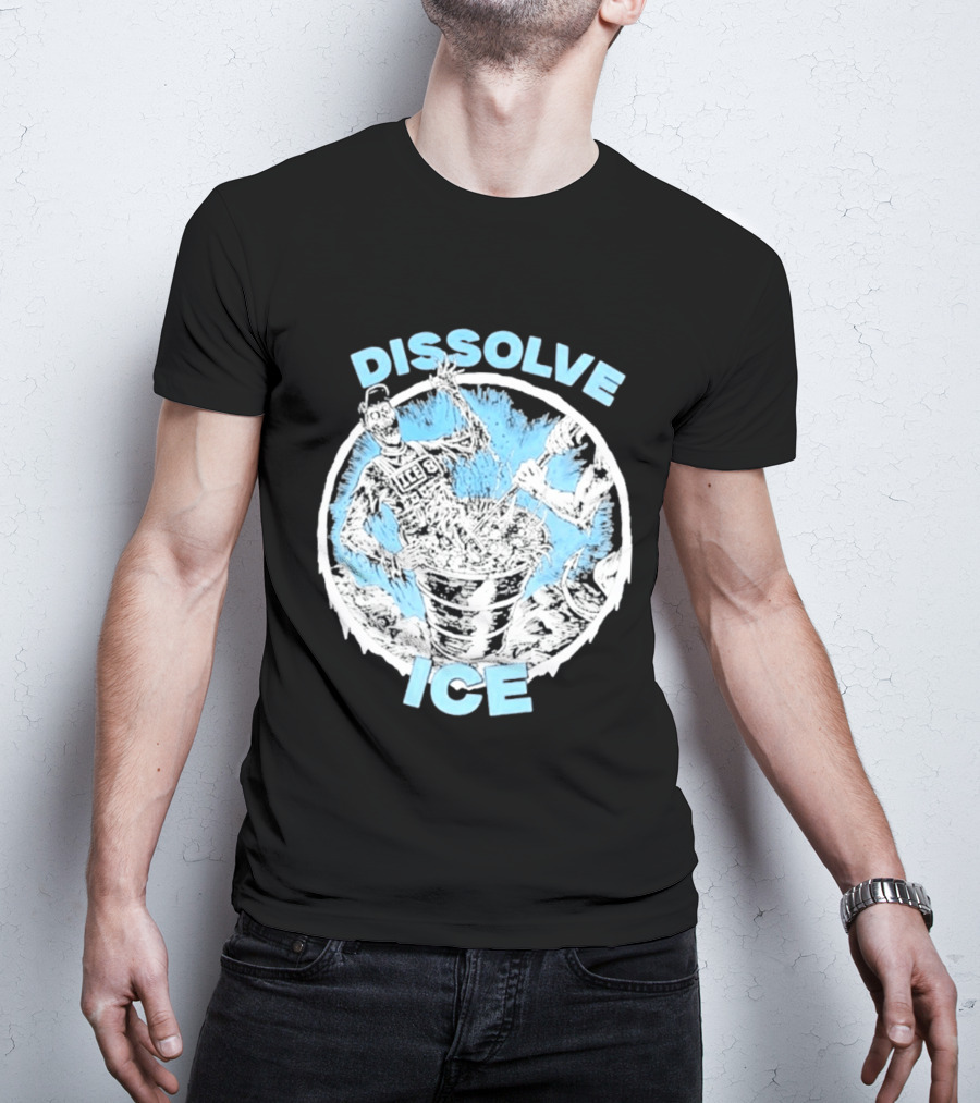 Dissolve Ice Undead Horror Bucket Stirring 2026 T-Shirt