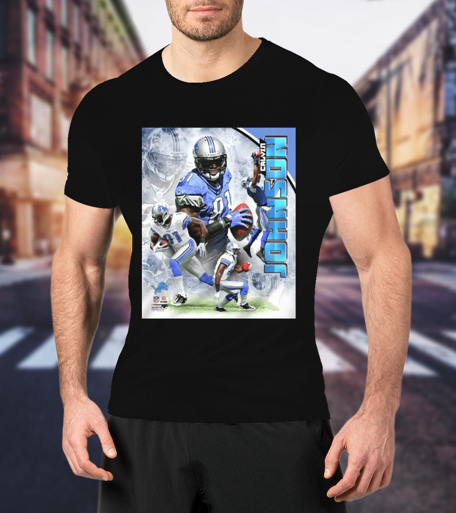 Calvin Johnson Detroit Lions NFL Football Superstar T-Shirt