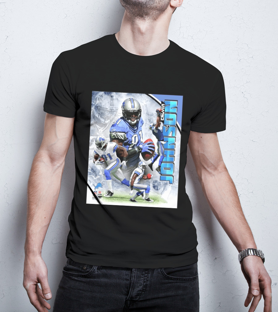Calvin Johnson Detroit Lions NFL Football Superstar T-Shirt