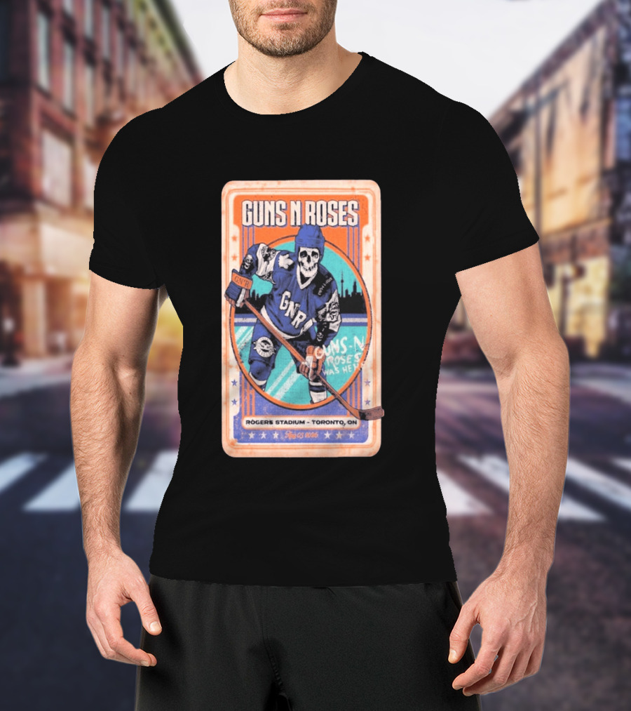 Guns N Roses Rogers Stadium Toronto ON 08 05 2026 Hockey Skeleton T-Shirt