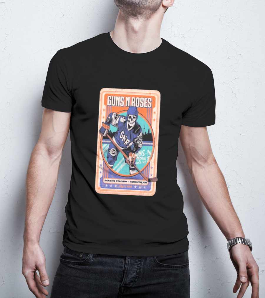 Guns N Roses Rogers Stadium Toronto ON 08 05 2026 Hockey Skeleton T-Shirt