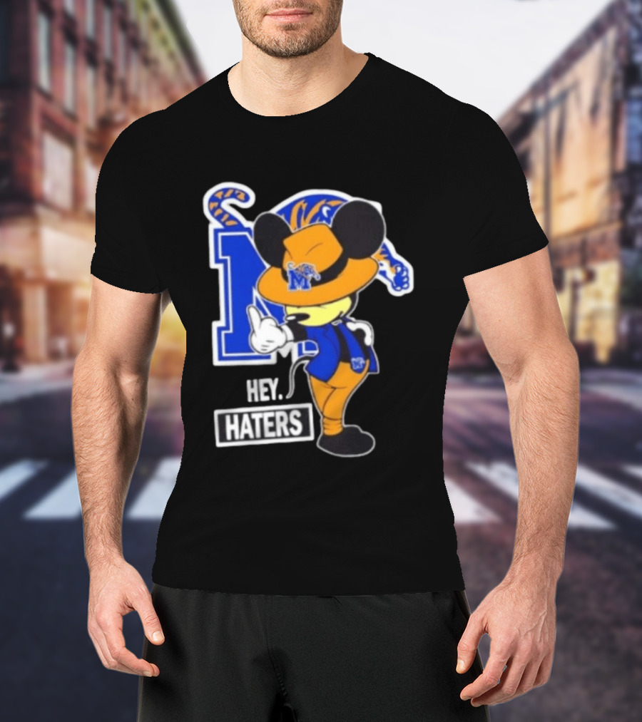 Mickey Hey Haters Memphis Tigers Football Fan T-Shirt