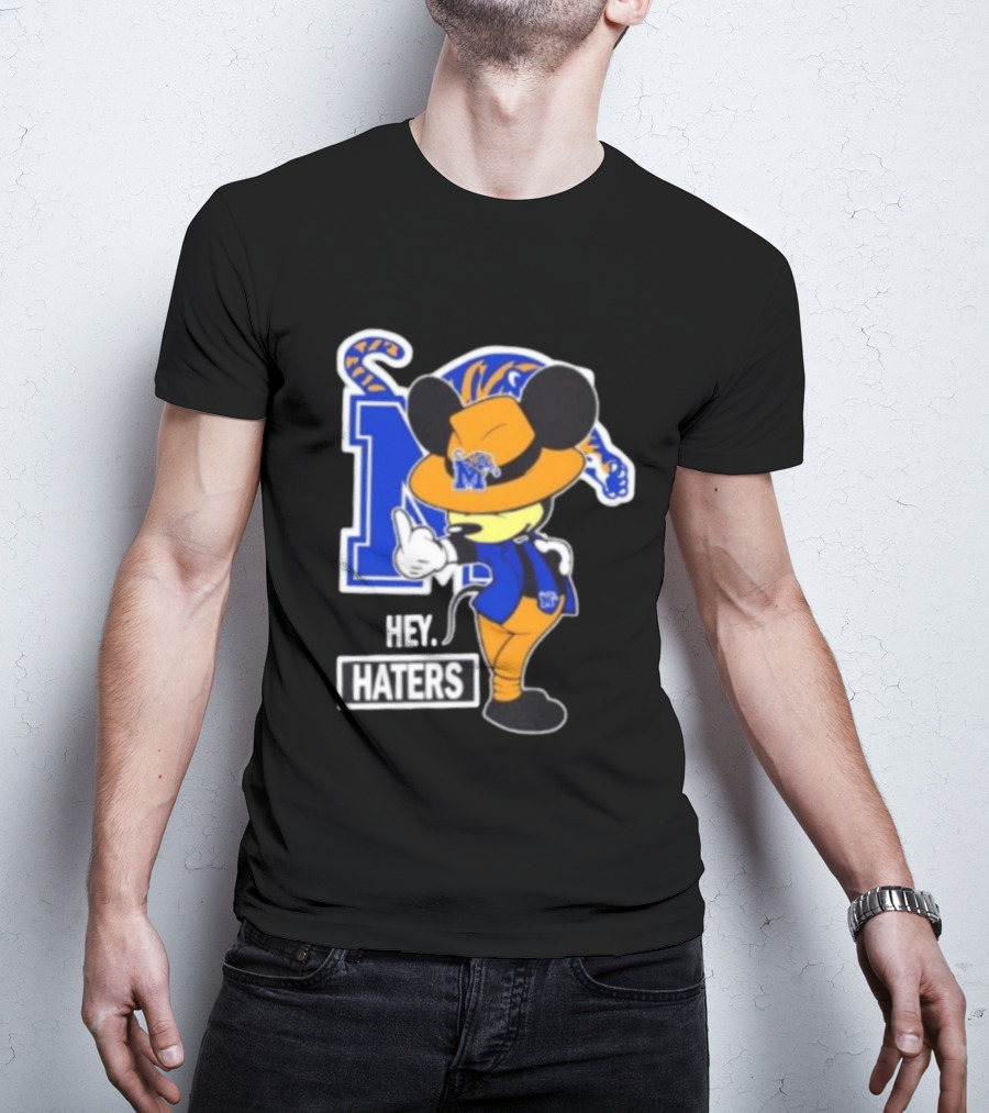 Mickey Hey Haters Memphis Tigers Football Fan T-Shirt