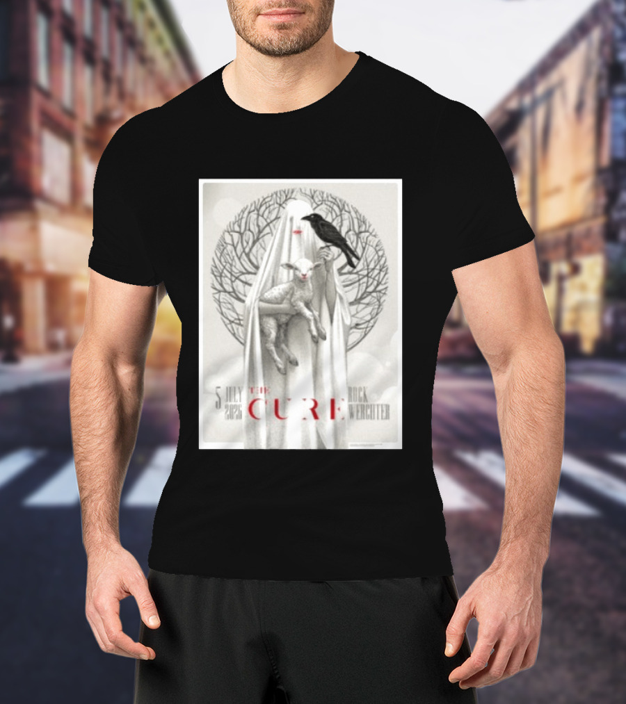 5 July 2026 The Cure Rock Werchter Raven And Lamb T-Shirt