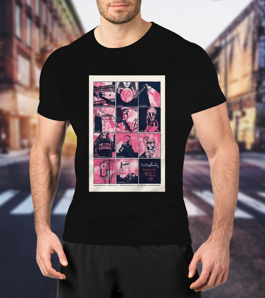 The Hold Steady Boys And Girls In America Tour 2026 Boston Chicago Portland Seattle New York T-Shirt