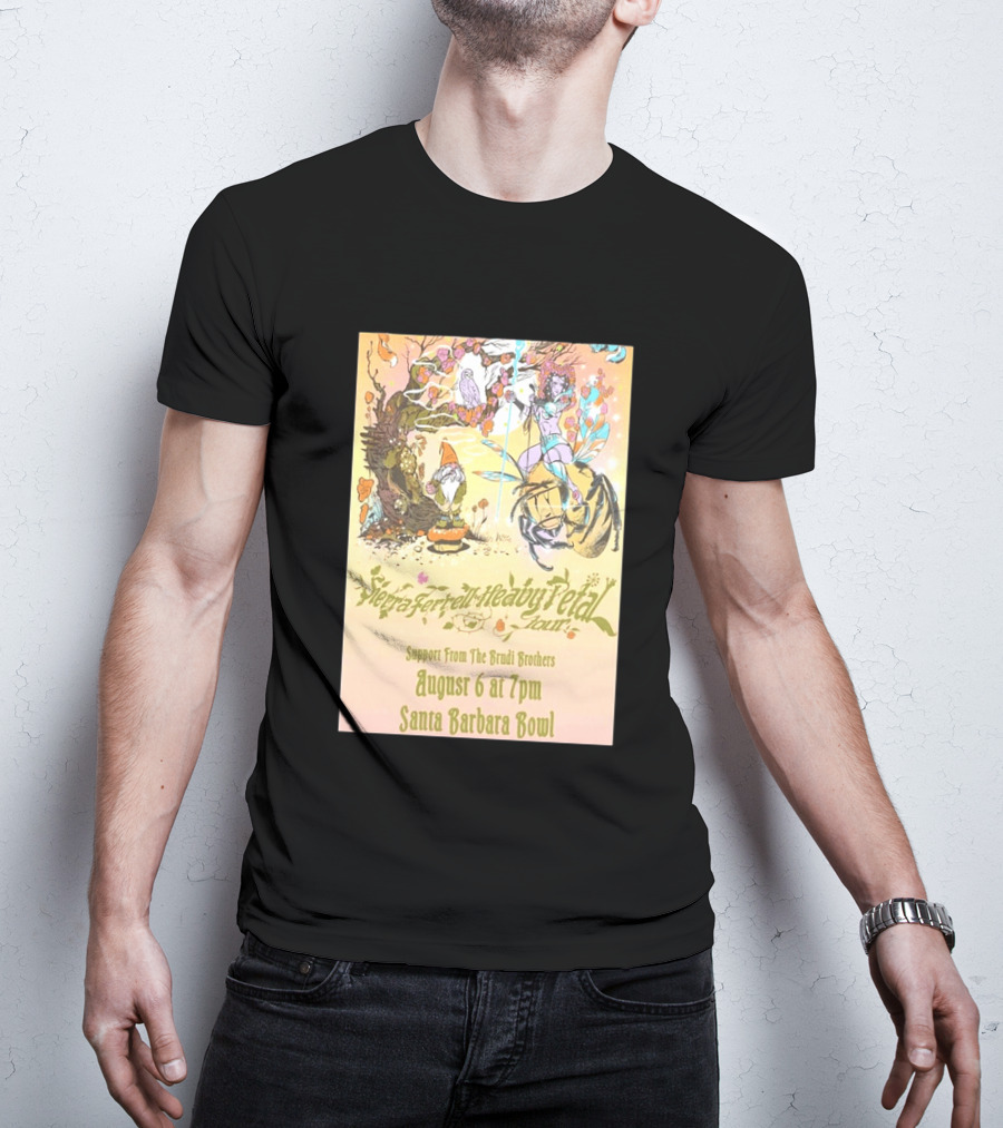 Sierra Ferrell Heavy Petal Tour Brudi Brothers Support August 6 Santa Barbara Bowl T-Shirt