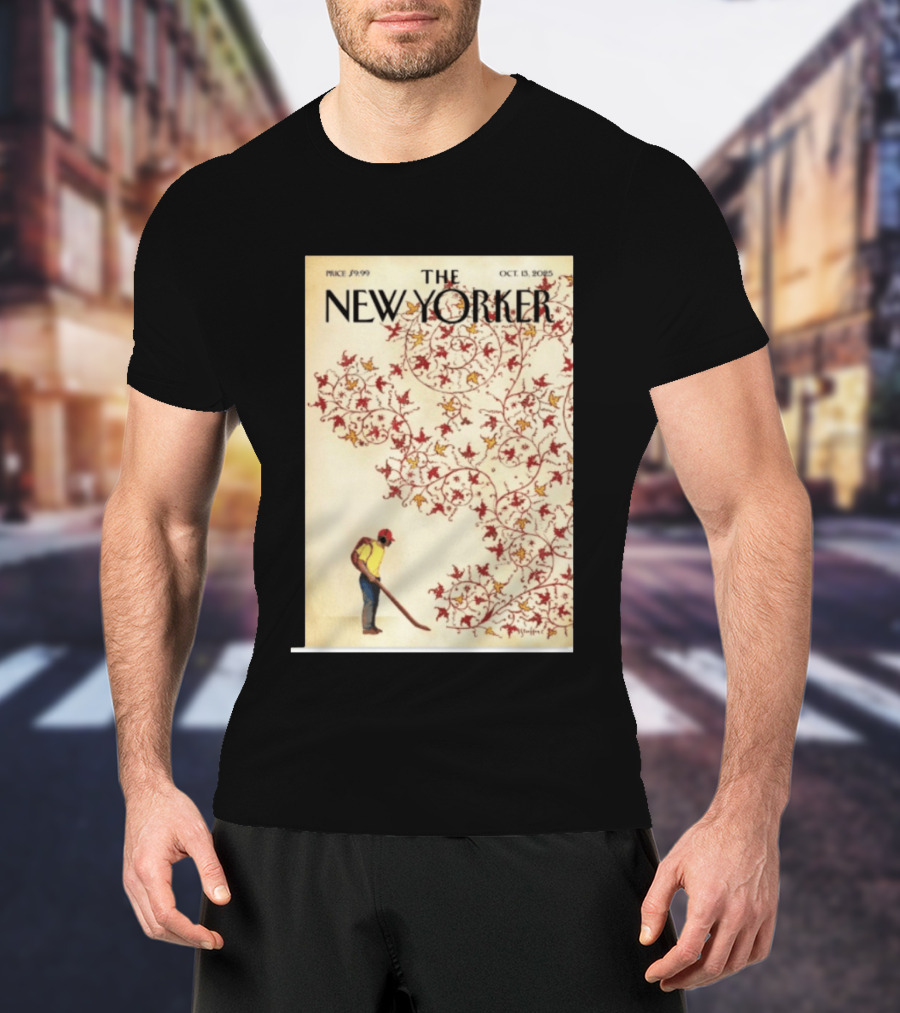 The New Yorker October 13 2025 Brian Stauffer Winds Of Change Vintage Cover T-Shirt