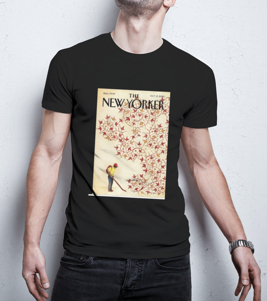 The New Yorker October 13 2025 Brian Stauffer Winds Of Change Vintage Cover T-Shirt