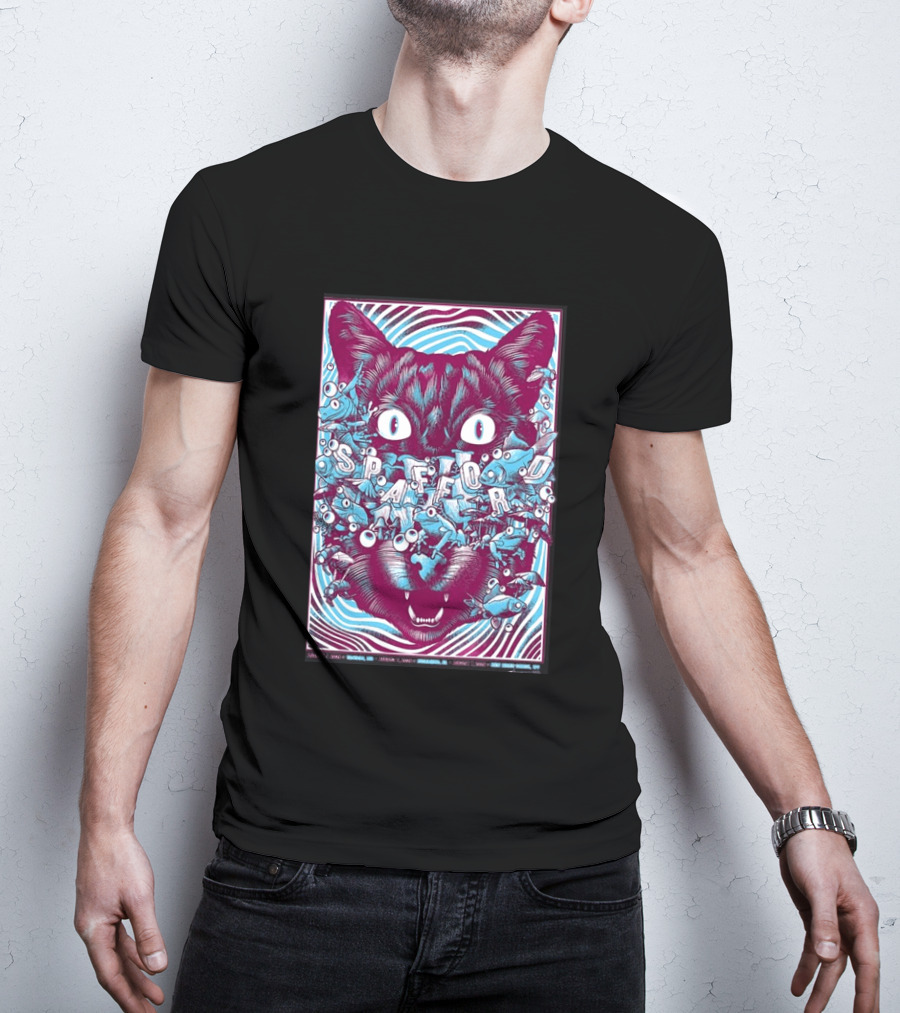 Spafford Richmond Virginia Tour Aug 6 2026 Cat Eyes And Fish T-Shirt
