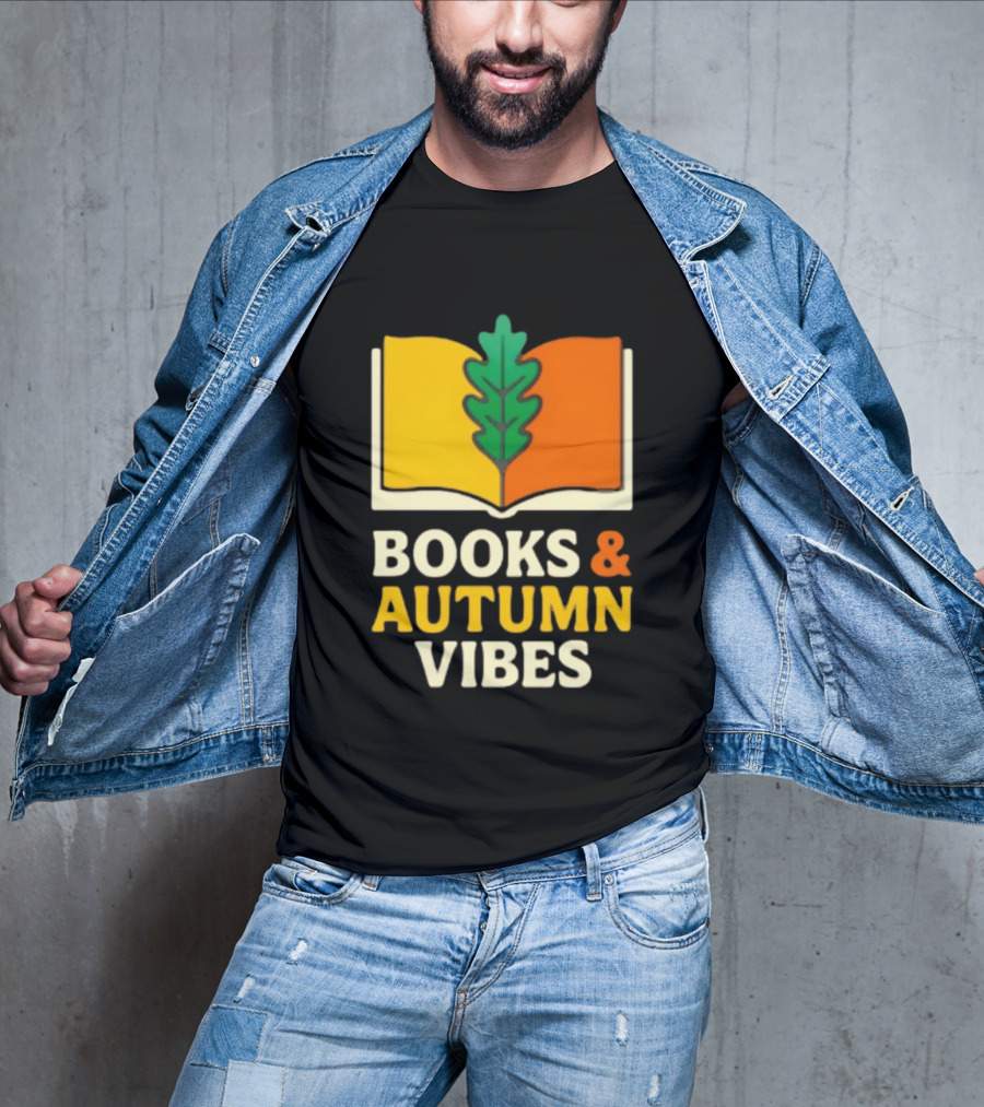 Books And Autumn Vibes Cozy Reading Season T-Shirt