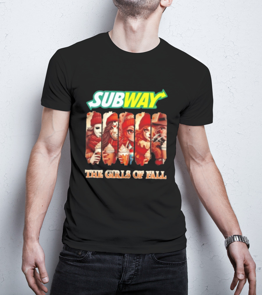 Trendy Subway The Girls Of Fall Cosplay Halloween T-Shirt