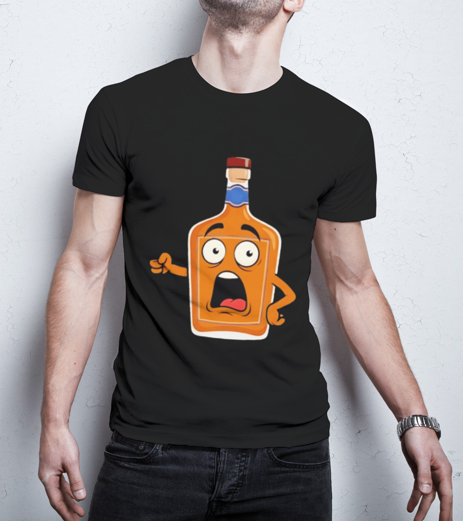Tears Of The Left Whiskey Funny Cartoon Expression T-Shirt