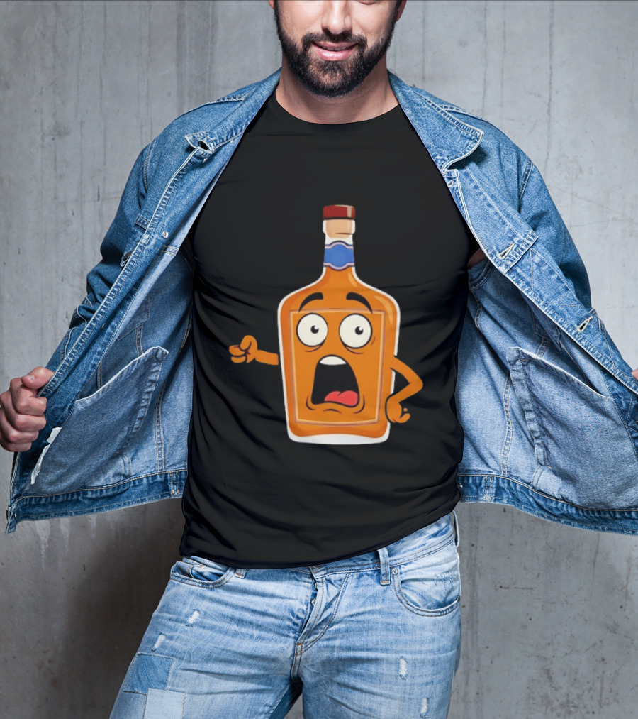 Tears Of The Left Whiskey Funny Cartoon Expression T-Shirt