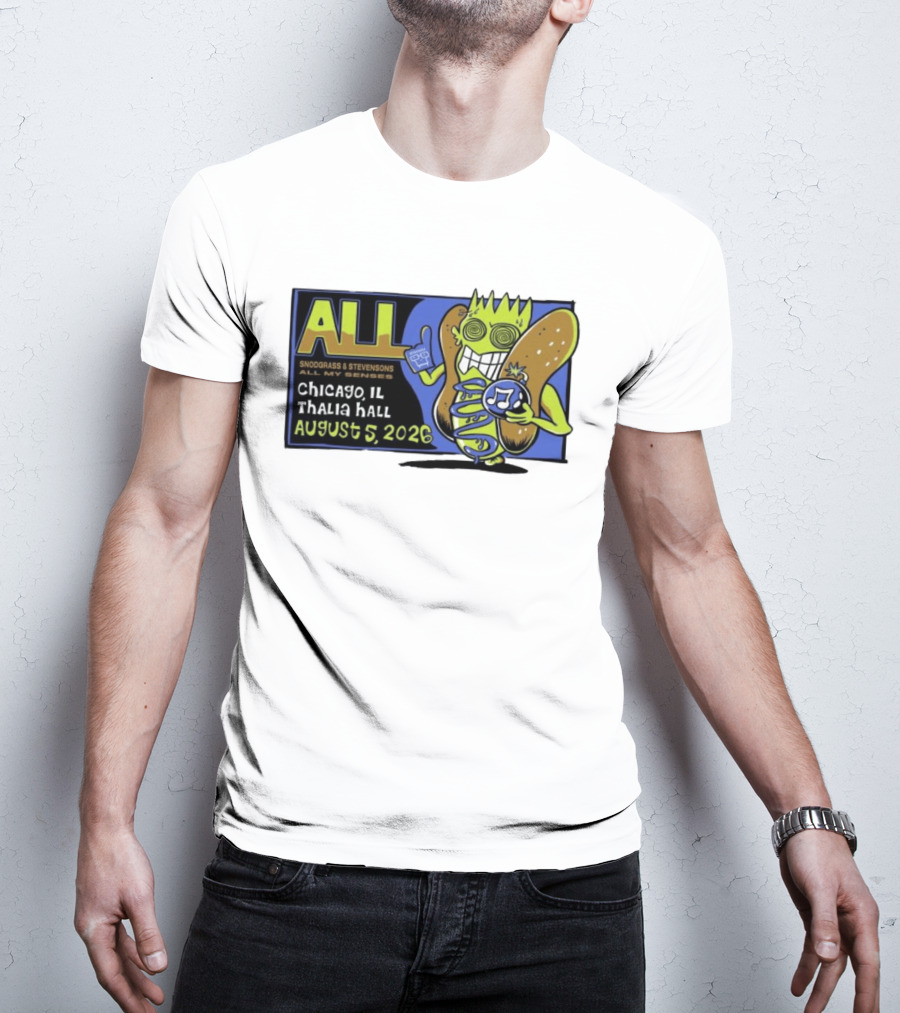 ALL Snodgrass Stevensons Chicago Thalia Hall August 5 2026 T-Shirt