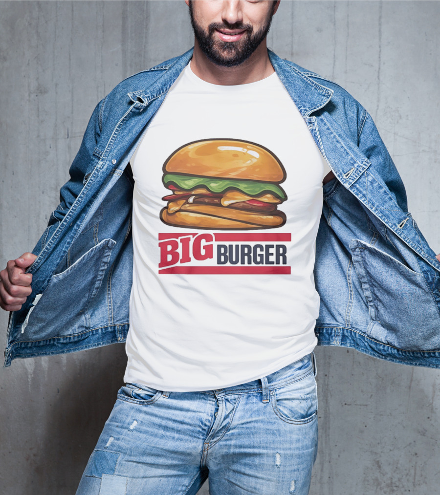 Big Burger Cheeseburger Fast Food Hamburger T-Shirt