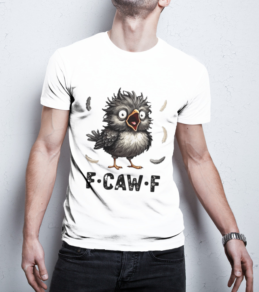 F Caw F Classic Baby Chicken With Feathers T-Shirt