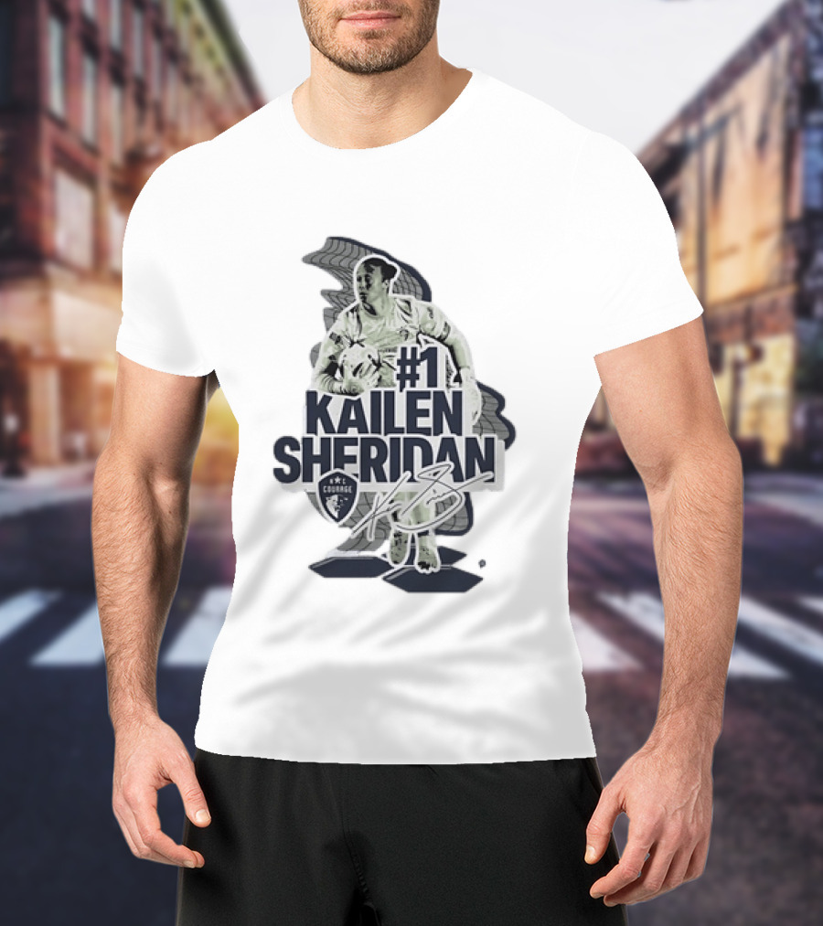 Kailen Sheridan North Carolina Courage #1 Signature Collection T-Shirt