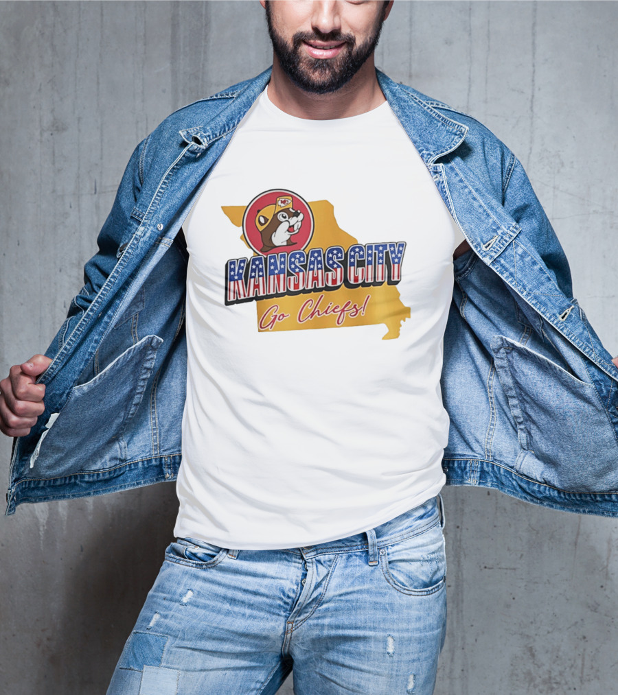 Kansas City Chiefs Buc Ees Go Chiefs Patriotic Kansas City T-Shirt