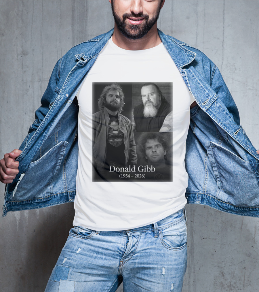 Donald Gibb 1954 2026 Harley Davidson T-Shirt