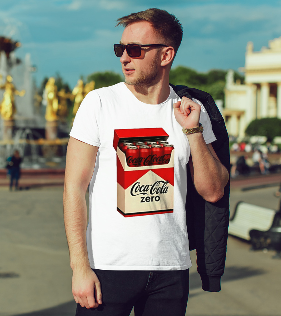 Coca Cola Zero Take The Edge Off Red Box Cans T-Shirt