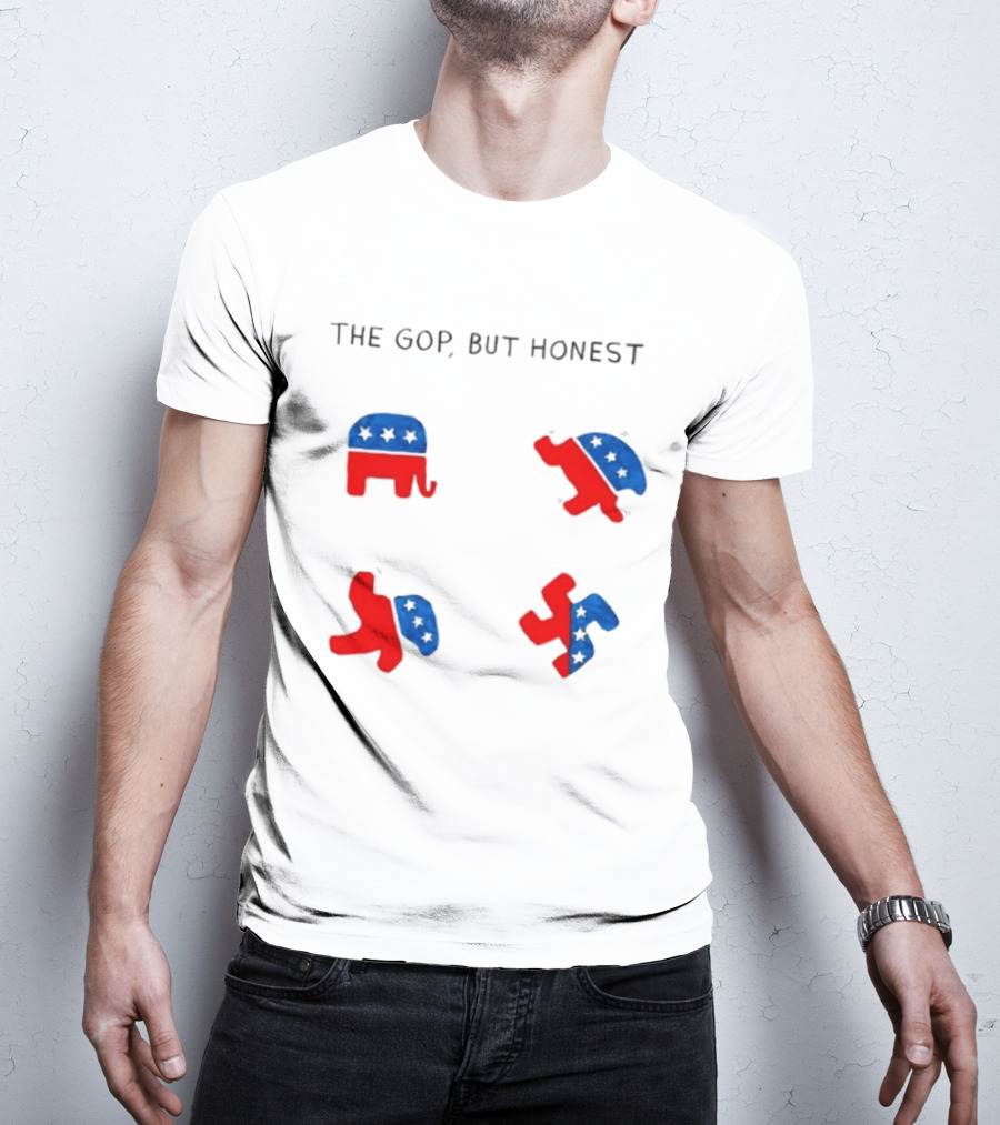 The GOP But Honest Republican Elephant Evolution T-Shirt