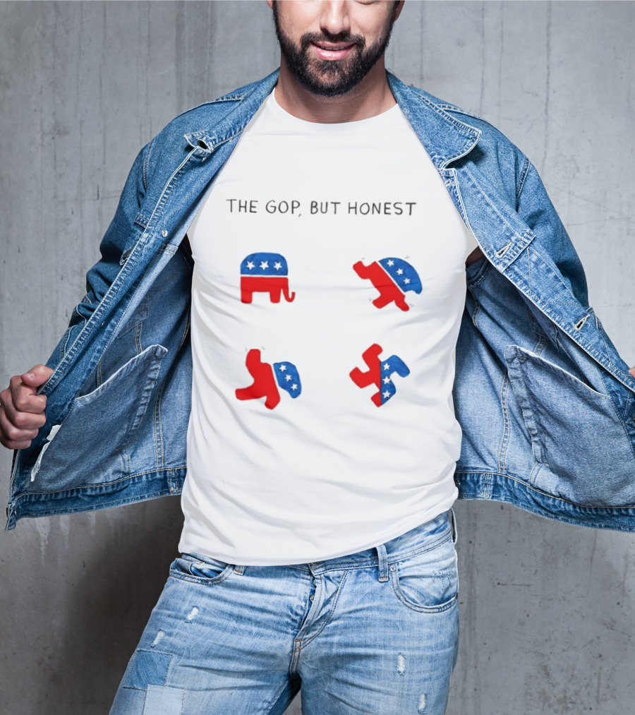 The GOP But Honest Republican Elephant Evolution T-Shirt