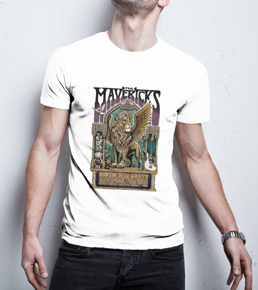The Mavericks Friends Paul Paul Grateful Unity Austin City Limits Moody Theater August 7 2026 T-Shirt