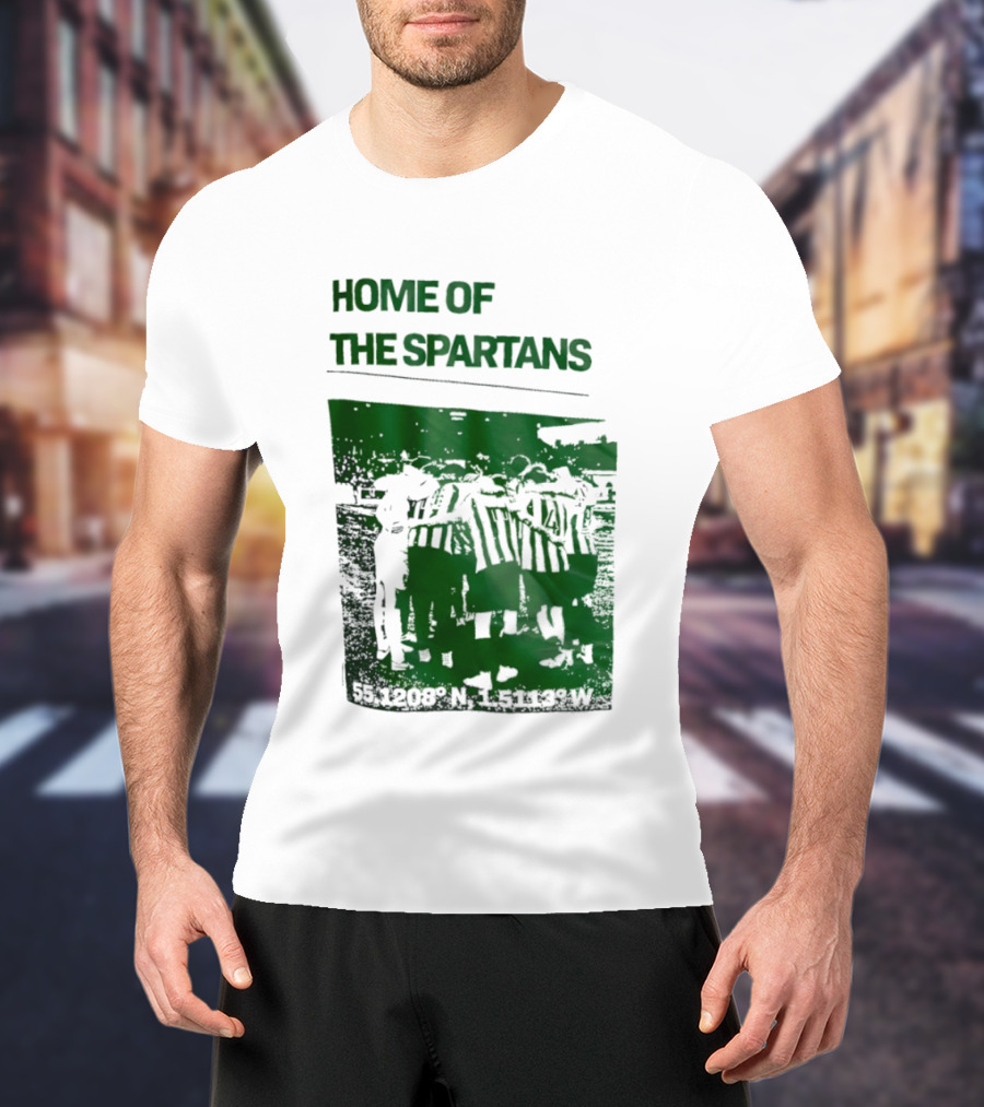 Home Of The Spartans 55.1208° N 15113° W T-Shirt