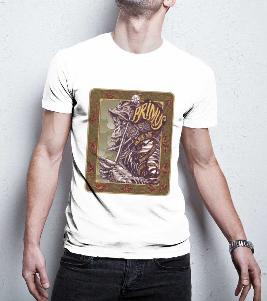 Primus 04 Aug 2026 Budapest Hungary Concert Vintage Warrior T-Shirt