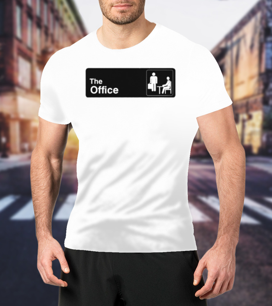 The Office TV Show Iconic Logo With Sitting And Standing Figures T-Shirt