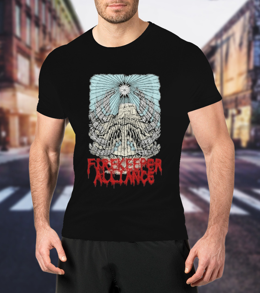 Fire Keeper Alliance Chief Mountain Thomas Hooper T-Shirt