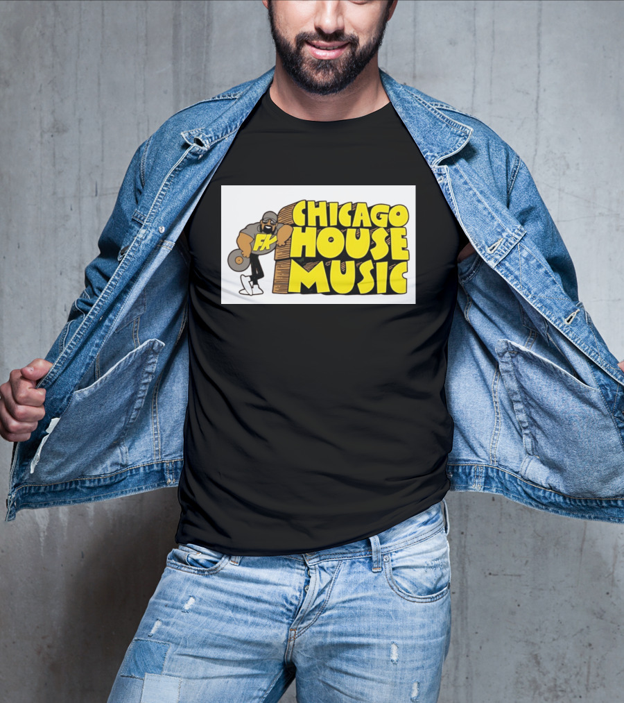 FK Chicago House Music Retro Vinyl DJ T-Shirt