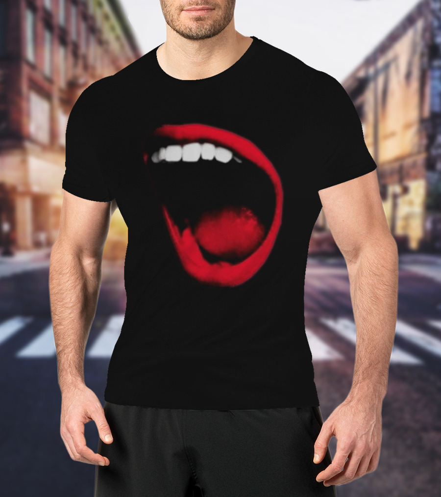 Benjamin Ingrosso Store Mouth European Tour Red Lips Open Mouth Image T-Shirt